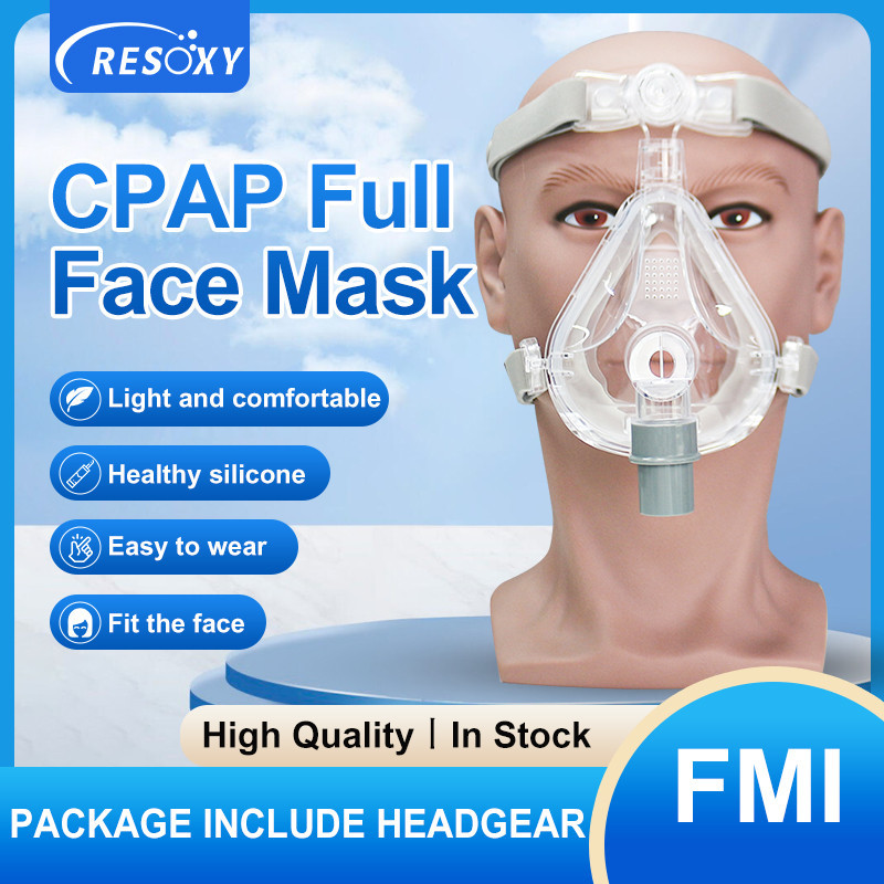 CPAP Full Face Mask for CPAP/Auto CPAP BiPAP Breathing Full Mask with ...