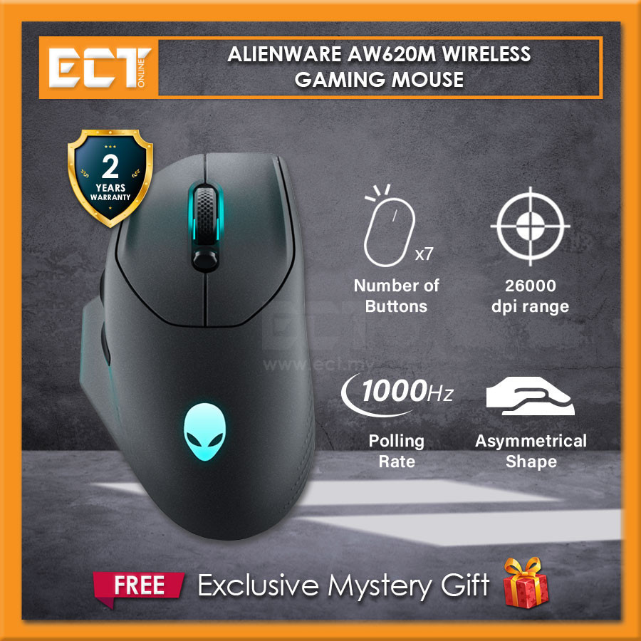 Alienware AW620M Wireless Gaming Mouse with 26000PI, Non Slip Grip ...