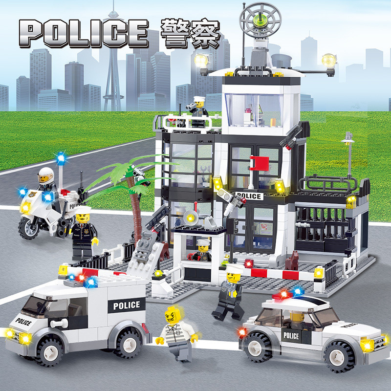 2024 New Products City SWAT Police Station Police Car Minifigures ...
