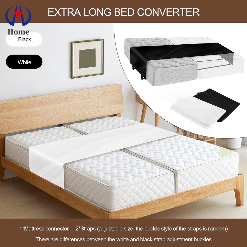 Twin Bed Connector King Maker Extra Long Bed Bridge Twin to King Bed Converter with 2 Fixing ...