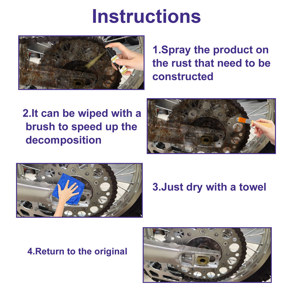 [Deceble.my] Powerful Rust Remover Spray 30ml Car Chassis Rust ...