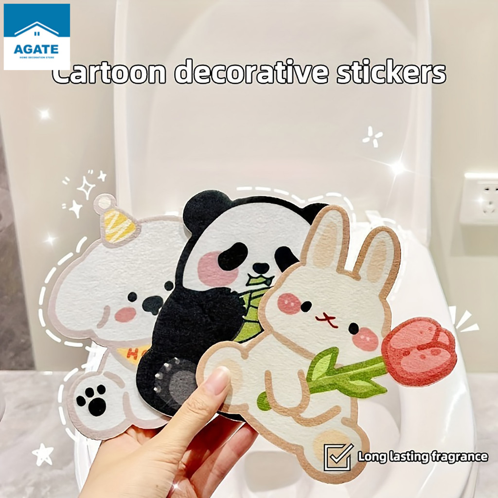 Toilet Deodorant Sticker Cute Thickening Felt Paste Deodorizer Air ...