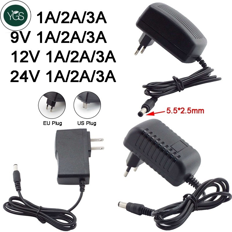 YGS Ac 110-240V Dc 5V 9V 12V 24V 1A 2A 3A Adapter 12 V Volt Converter ...