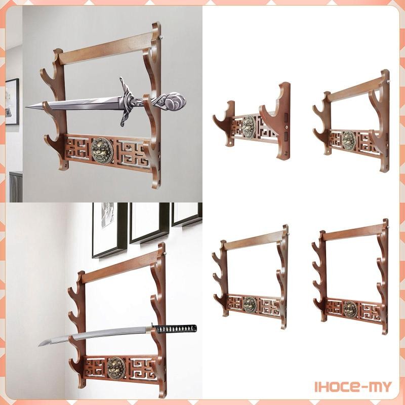 [IhoceMY] Sword Tabletop Display Stands, Samurai Sword Display Stand ...