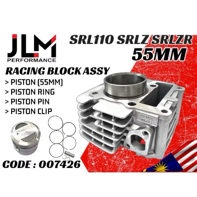 JLM SRL110 SRLZR SRLZ LAGENDA 55MM RACING BLOCK SET CYLINDER BLOCK ...