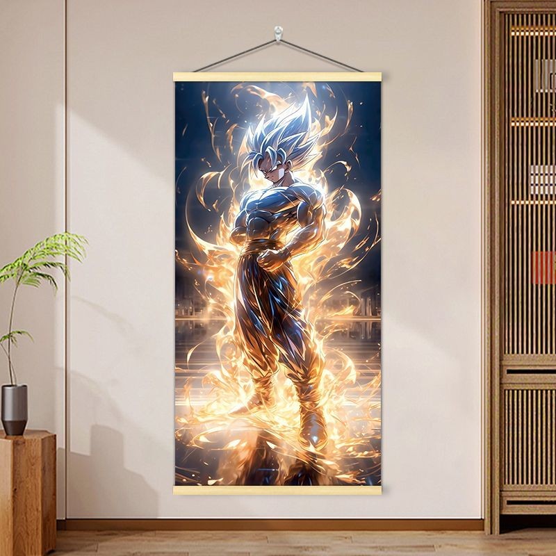 Dragon Ball Anime Goku Painting Son Goku Super Saiyan Decorative ...