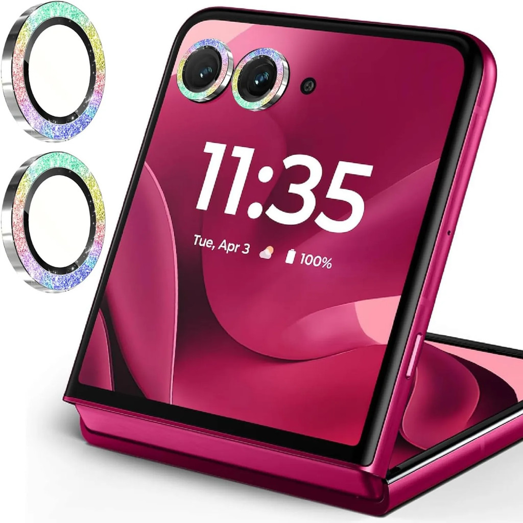 Bling Glitter Metal Camera Glass Protector For Motorola Razr 60 RAZR ...