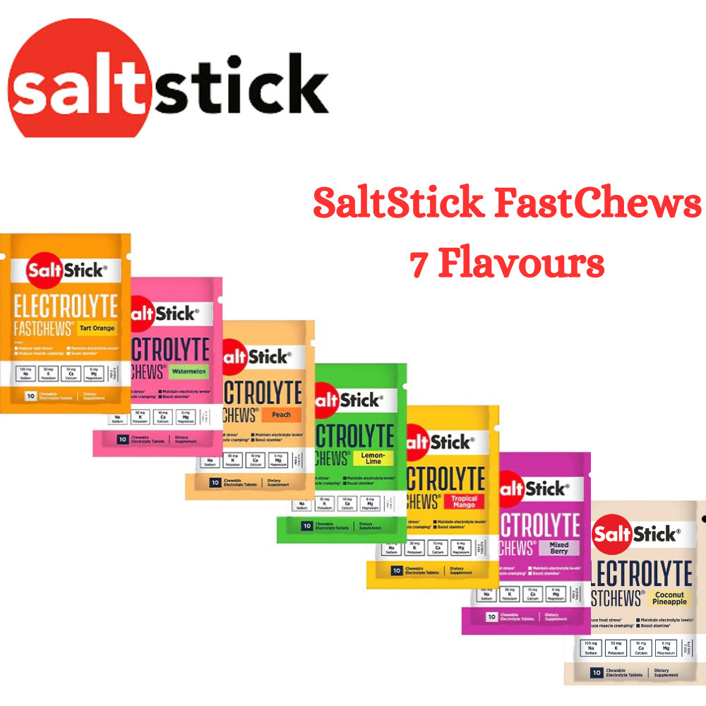 (Ready Stock)SaltStick Fastchews Chewable Electrolyte 10Tablets/1Packet ...