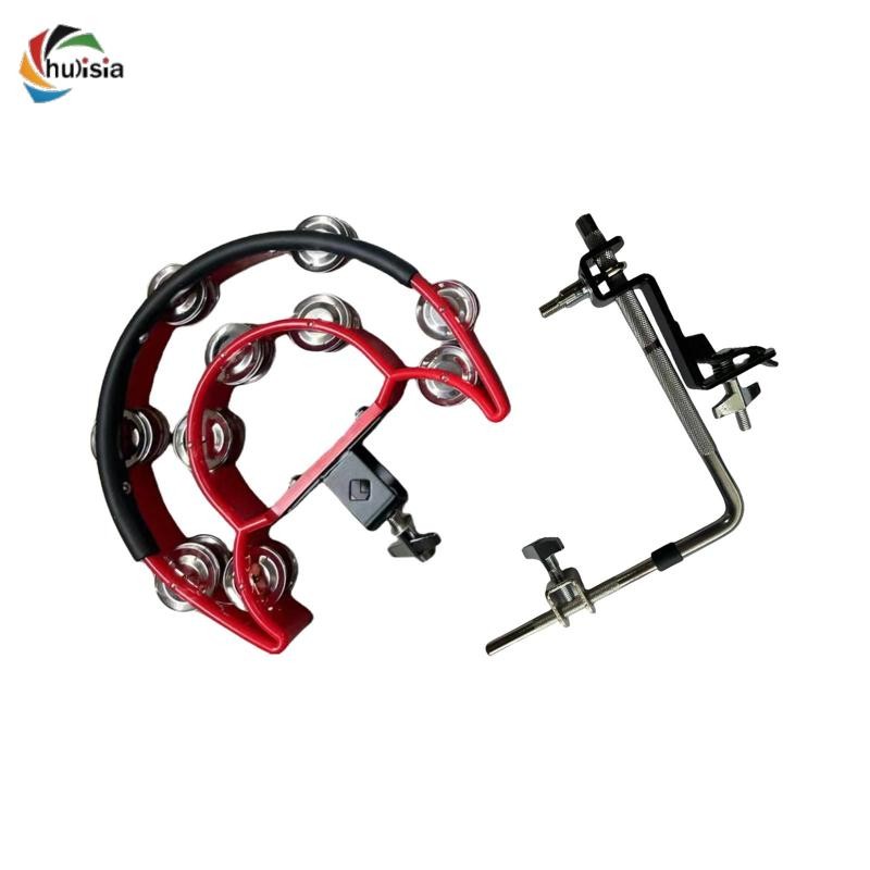 chulisia Double Row Tambourine Easily Mountable Percussion Instrument ...