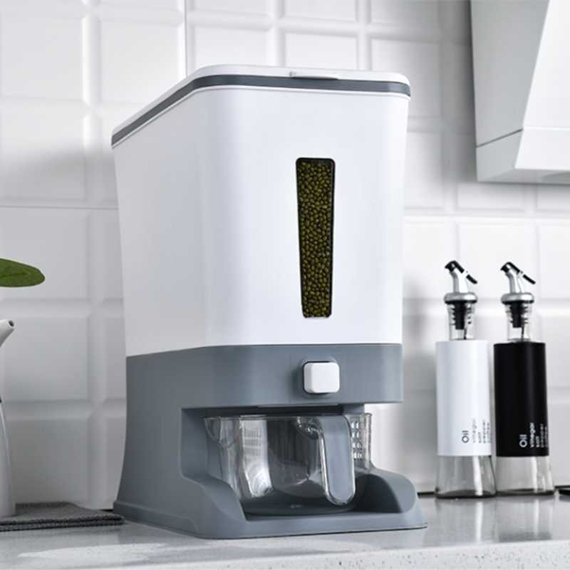 Anti-lite Rice Dispenser Aesthetic ice Box Container 8kg with Cup ...