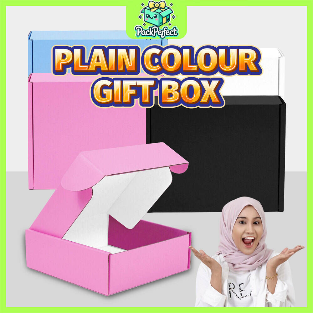 PPerfects Plain Colour Gift Box Premium Thick Pizza Box Craft Box ...