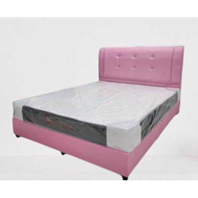 🔥𝙎𝙏𝑶𝑲 𝙏𝑬𝑹𝑺𝑬𝑫𝑰𝑨🔥Katil PVC Pink Katil Single / Super Single / Queen ...