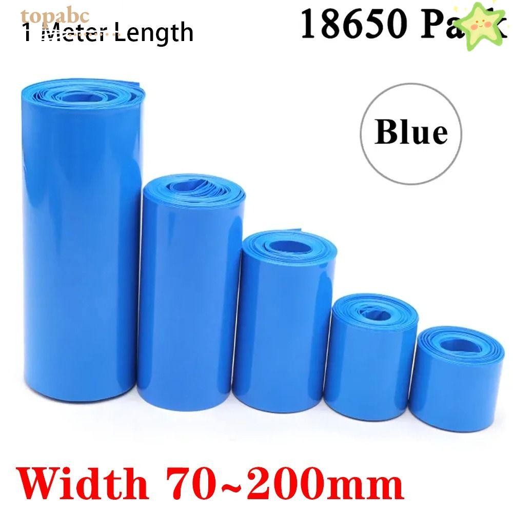 TOPABC 1Meter/Pack Heat Shrink Tube, PVC Multi Sizes Shrinkable Film