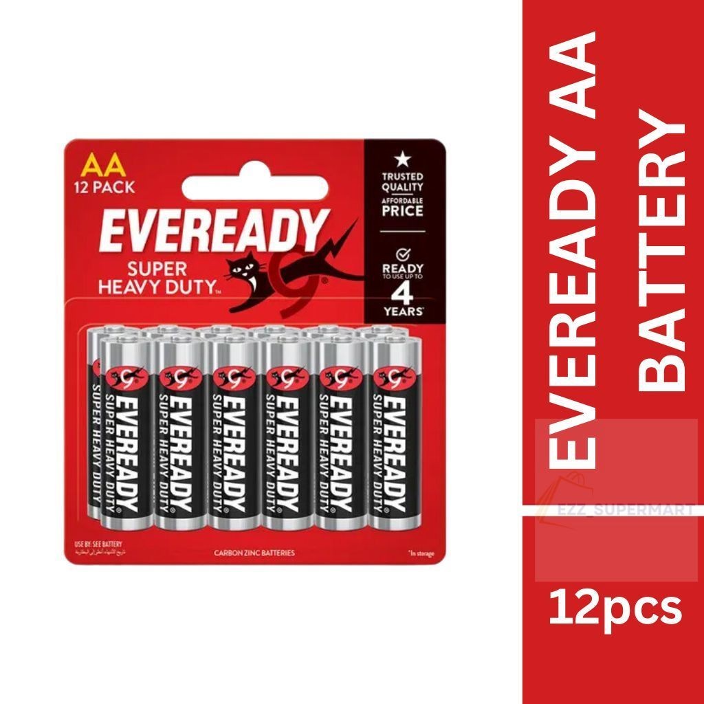 EVEREADY Super Heavy Duty AA Battery 1215 (4's/12's) Shopee Malaysia