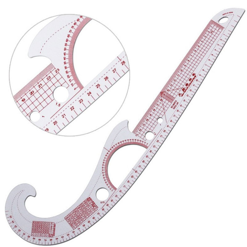 GMARTY Multifunction Plastic French Curve Sewing Ruler Easy Curve