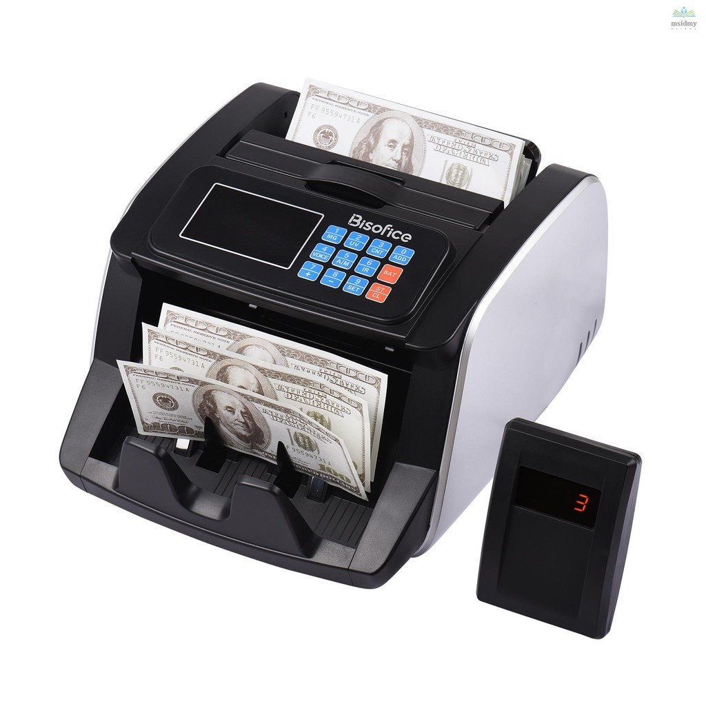 Bisofice Money Counter Machine Counterfeit Bill Detector Automatic ...