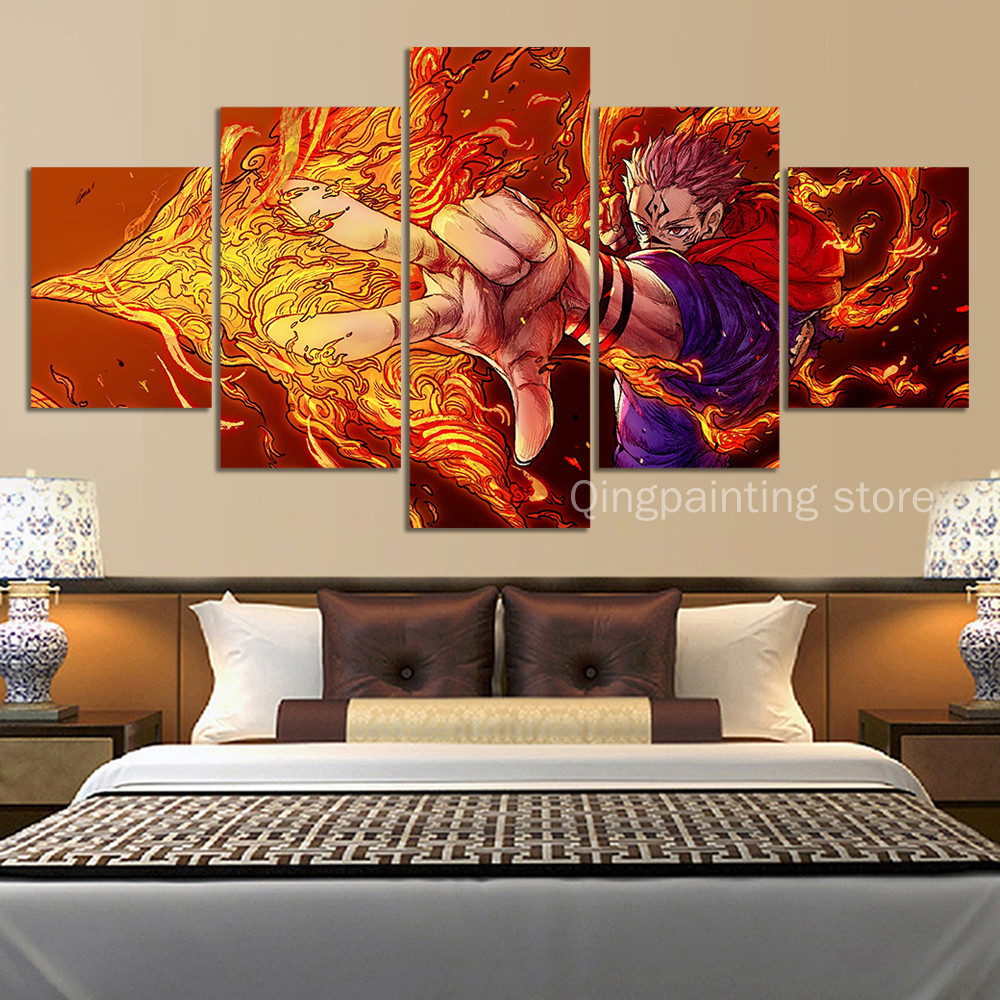 Anime Jujutsu Kaisen Itadori Yuji Ryomen Sukuna Painting Anime Poster ...