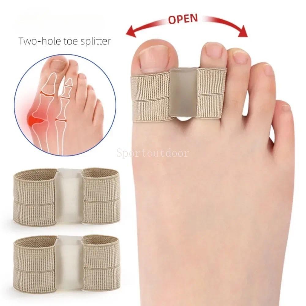 1/2Pc Two Toe Separator Hallux Valgus Bunion Corrector Orthotics Feet ...