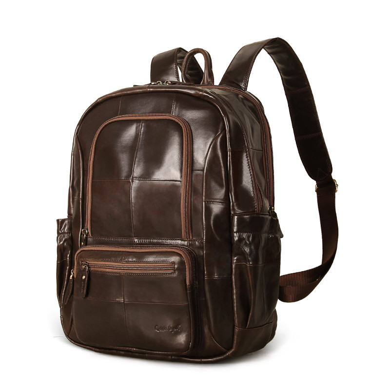 Cobbler Legend Top Layer Leather Laptop Backpack Vintage Brown Large ...
