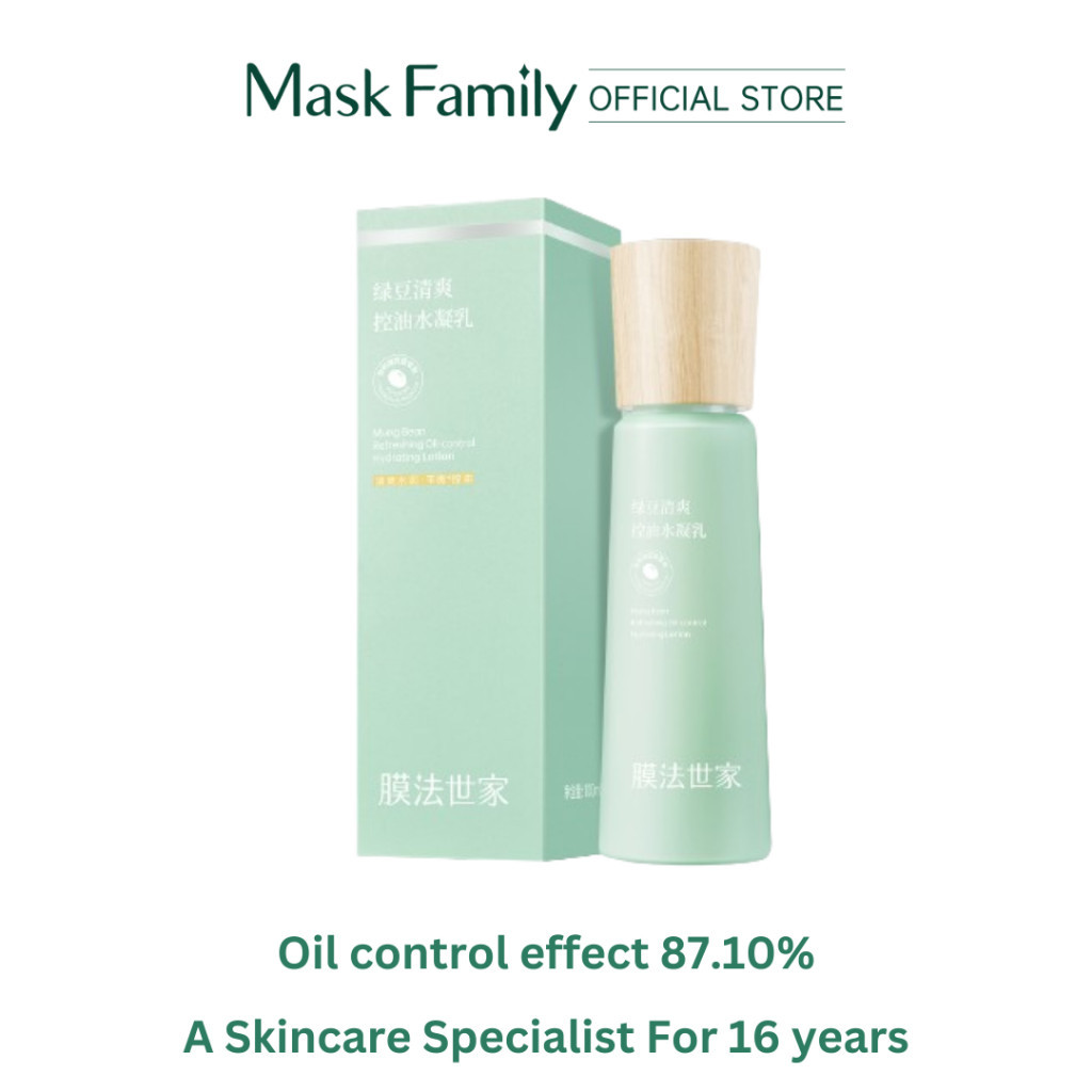 Mask Family Mung Bean Purifying Oil Control Hydrating Lotion Emulsion ...