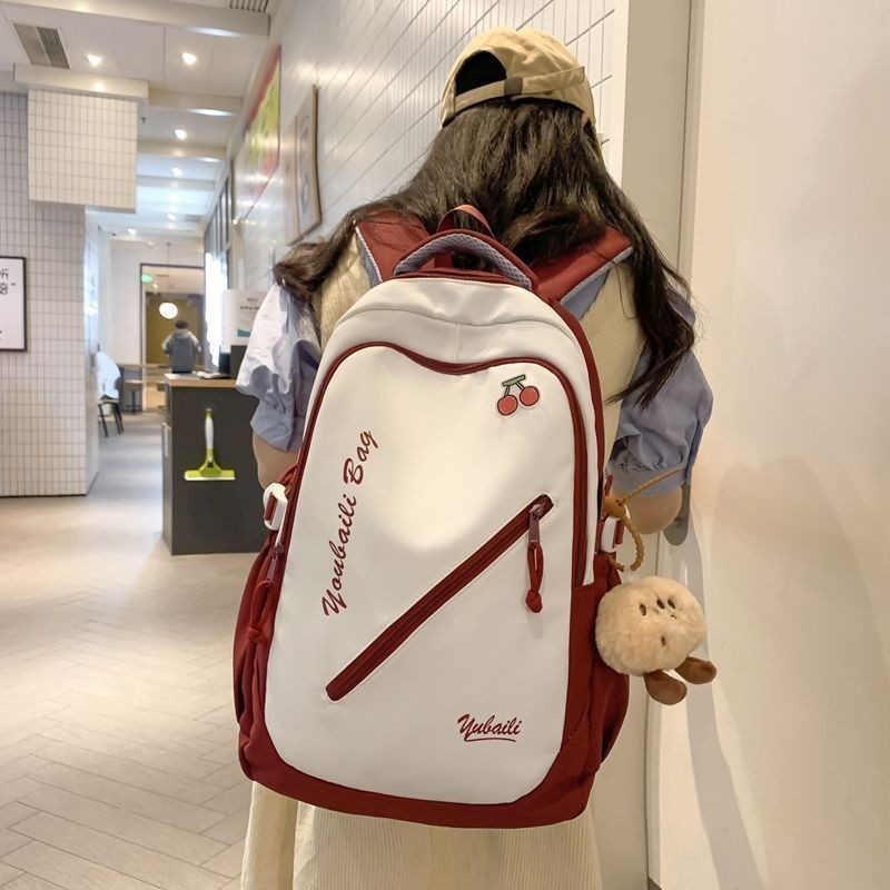 Beg sekolah aesthetic school bag korean style student Travel Backpack Large  Capacity Bagpack     | Shopee Malaysia