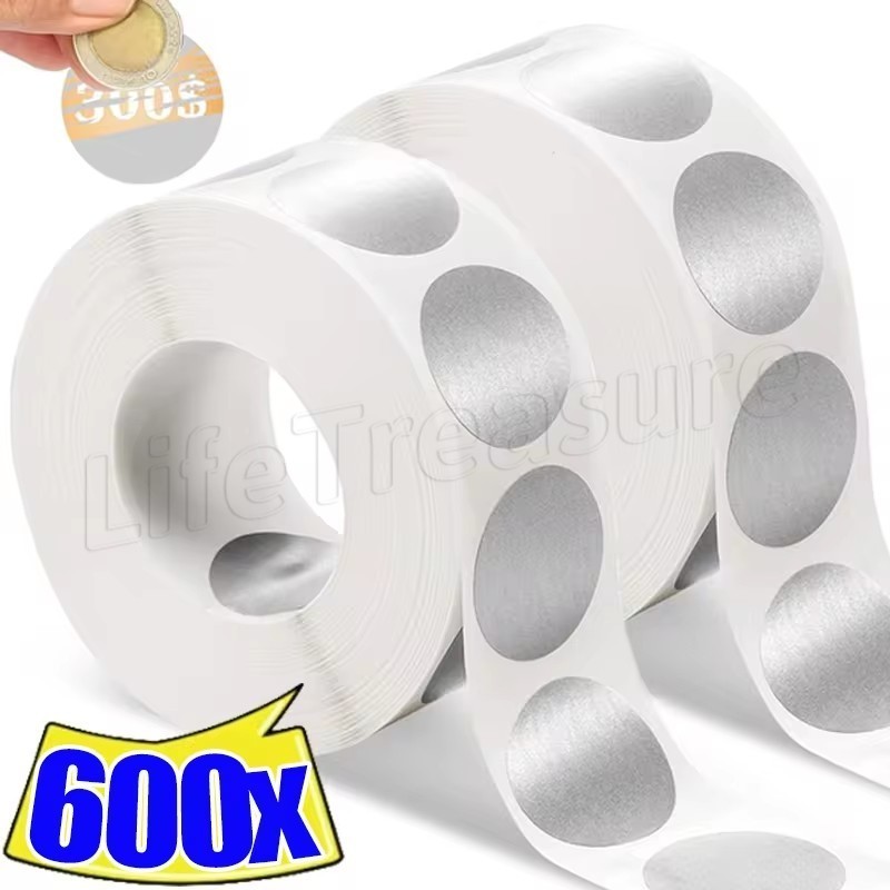 600/300Pcs Golden Scratch Off Stickers - Self Adhesive Labels - Labels ...