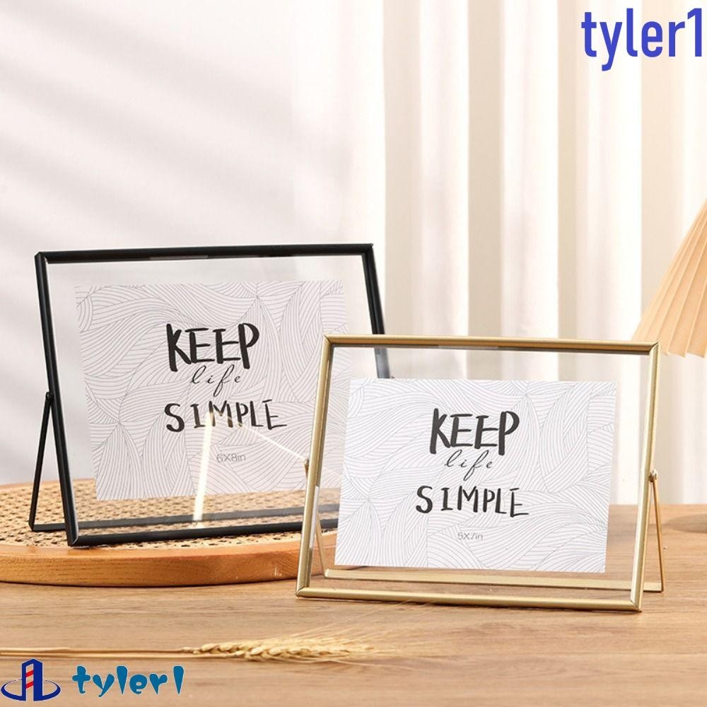 TYLER1 Tabletop Decorative Frame, Minimalist Style Free Standing Metal ...