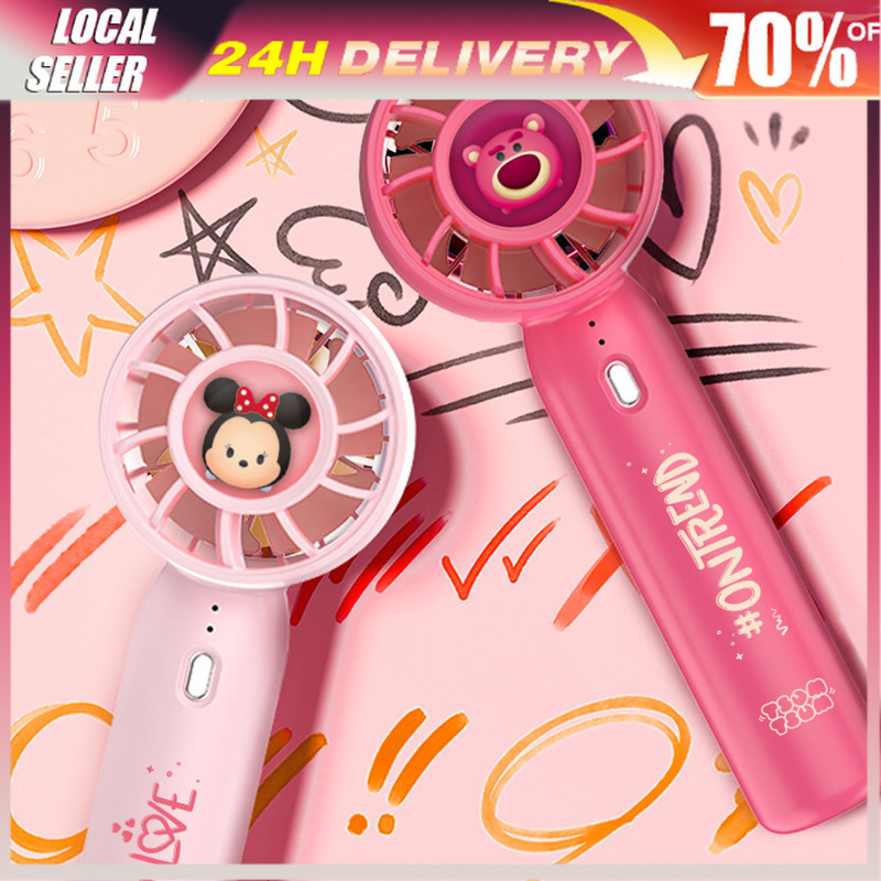 Handheld Disney Mini Fan Strawberry Bear Mitch Minnie Portable USB ...