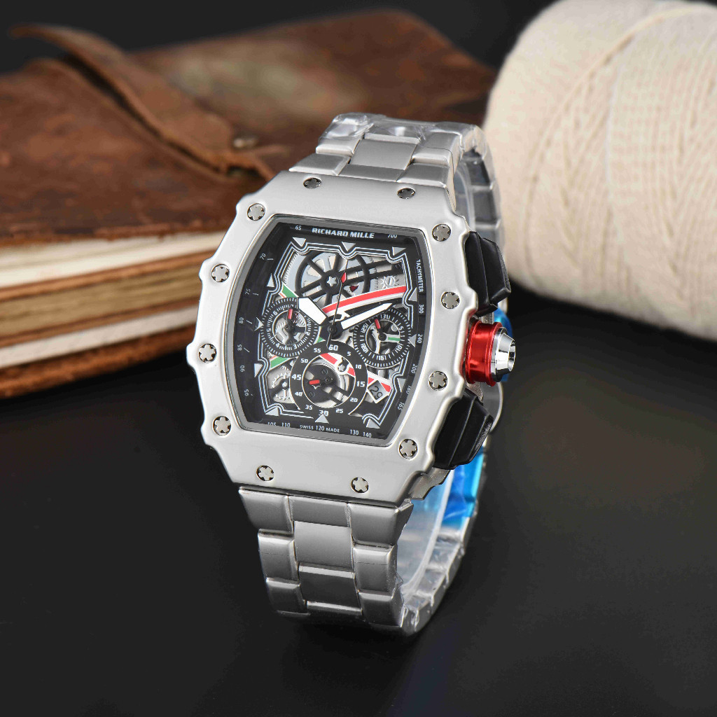 Richard Miller Fashion Barrel-Shaped Wristwatch Industrial Style Trendy ...