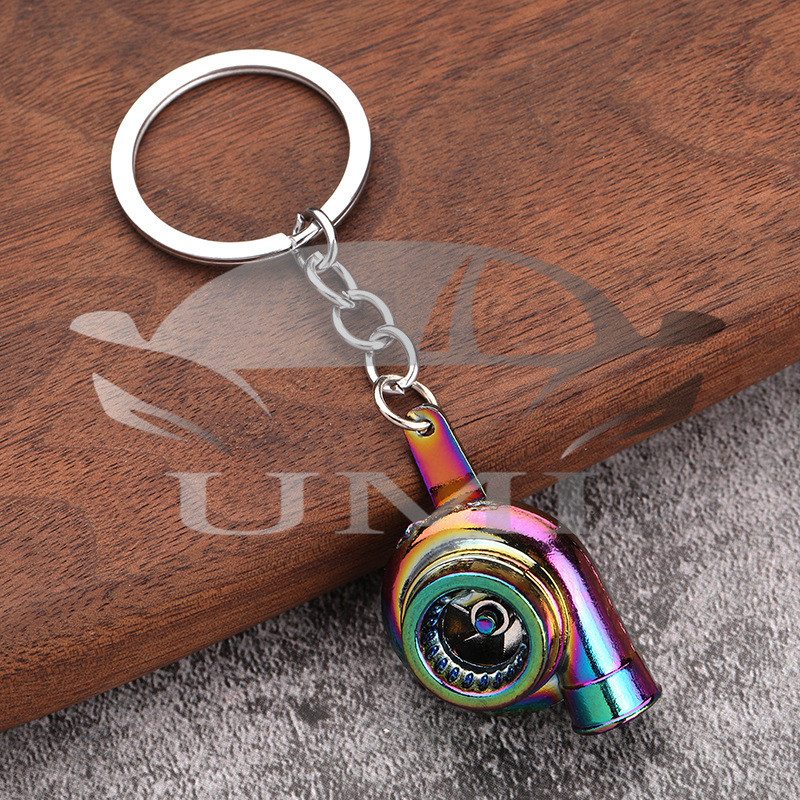 Keychain Creative Unique Gift Car Turbo Charge Modified Keychain ...