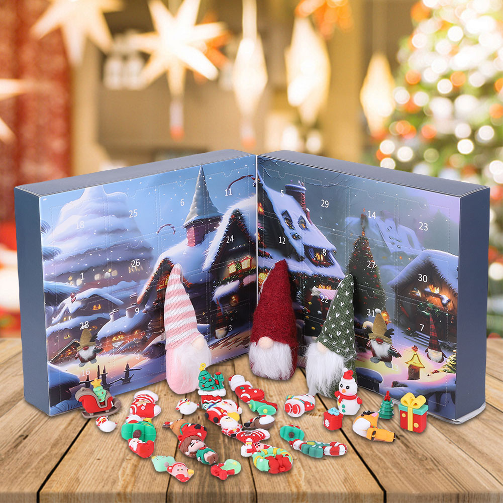 [shibelss.my] Christmas Gnome Advent Calendar 2024 Classic Movie ...