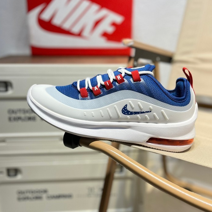 Nike air max axis white and blue sale