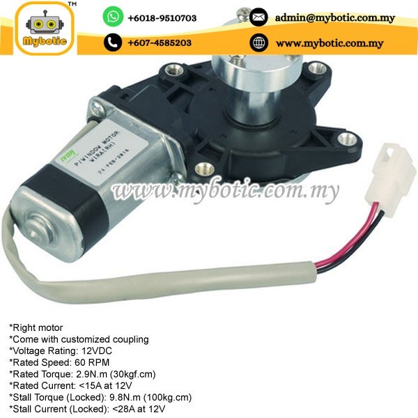 Power Window Motor With Coupling (Right) | Shopee Malaysia