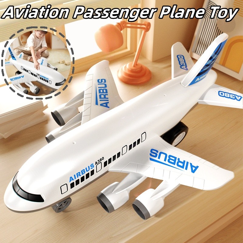 Aviation Passenger Plane Toy Inertia Aeroplane Model Toy Large Size ...