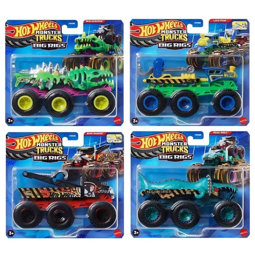 [925HOT] hotwheels Monster Truck Big rigs Series Big rigs 6 Wheel ...
