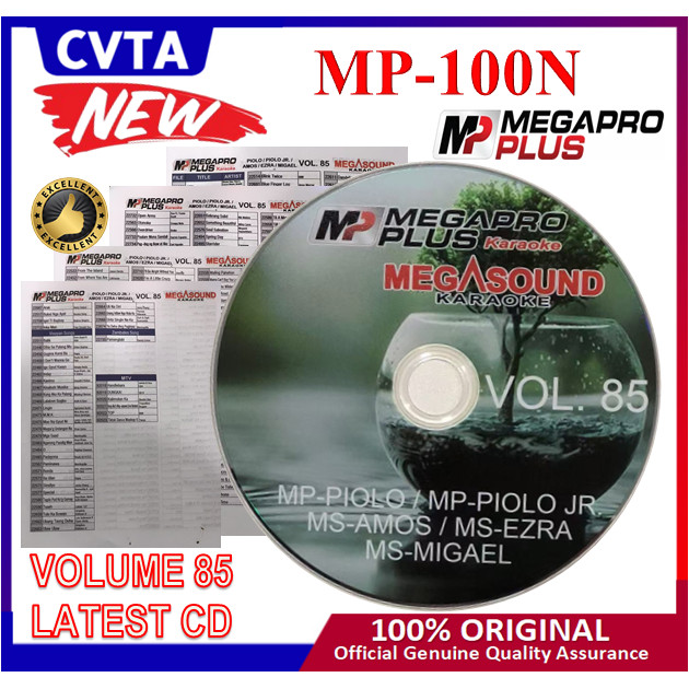 Megapro Plus MP100,Amos,Ezra,Migael Updated CD Vol:85xf | Shopee Malaysia