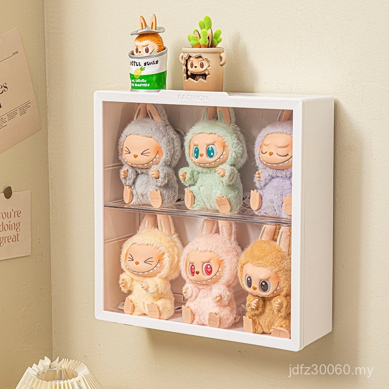 Labubu Plush Toy Cabinet Wall Hanging Cotton Vinyl Doll Doll ...