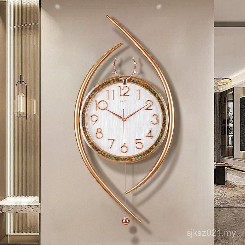 Modern Minimalist Home Decoration Clock Wall Clock Silent Sweeping ...