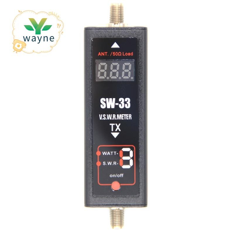 SW-33 Mini Power Tester SWR Meter VHF UHF 125-525Mhz SWR Meter forTwo ...