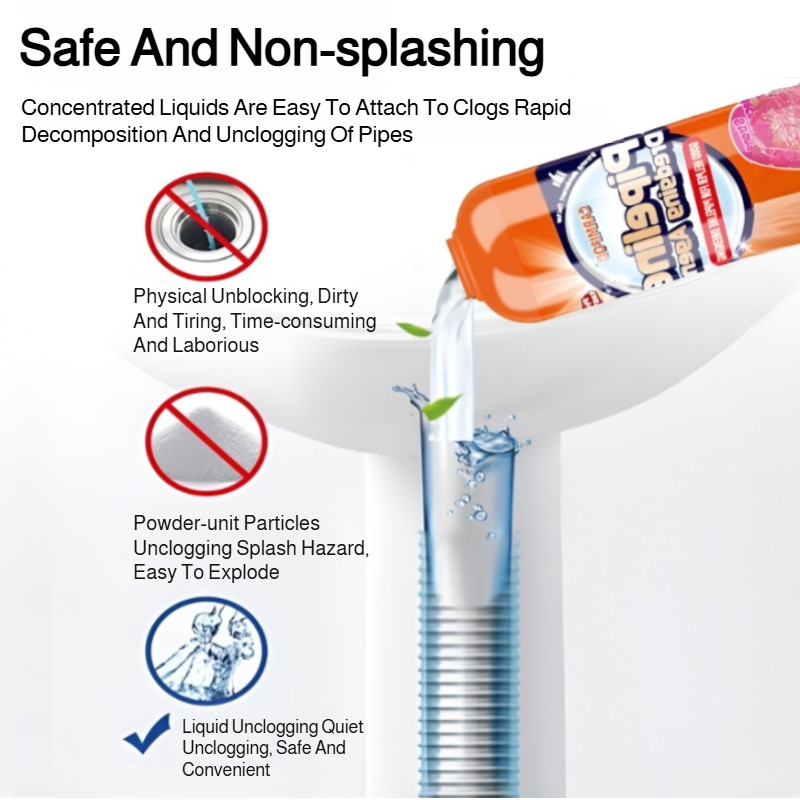 Powerful dissolution cleaner Pipe cleaner Explosive Preventing clogging ...