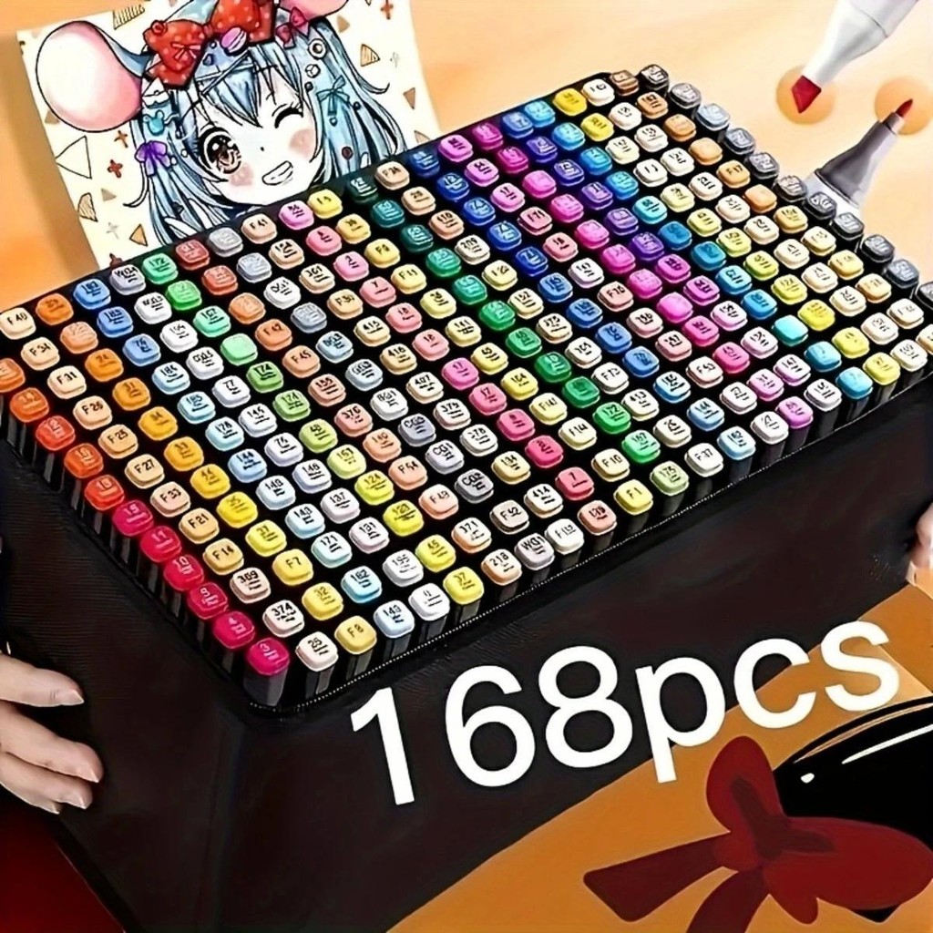 168 Color Marker Marker Set, adult coloring pens, art marker pens ...