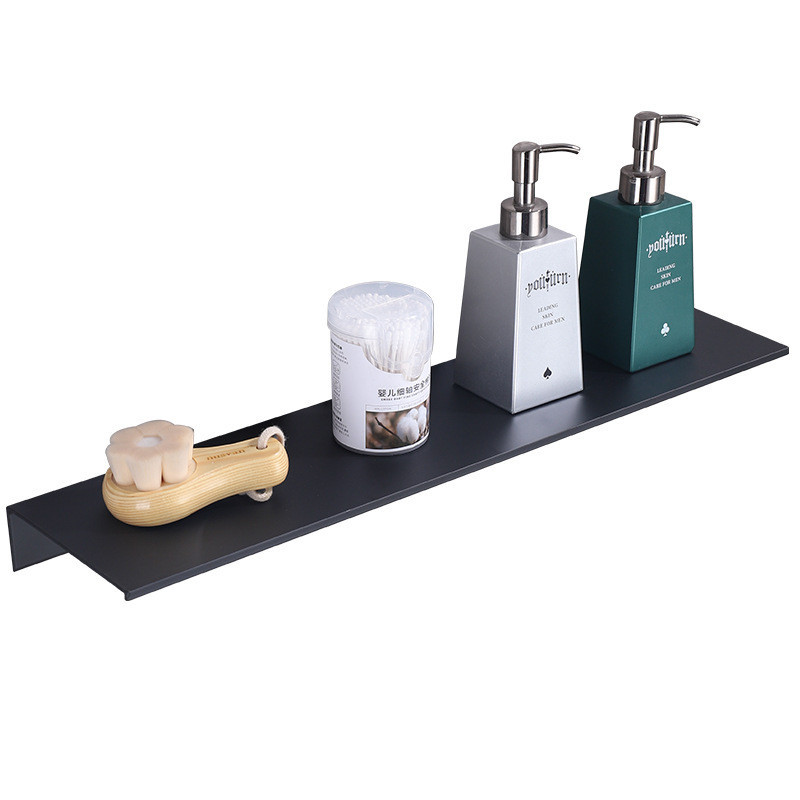 Aluminum Wall Hanging Non-perforated Bathroom Vanity Rack | Shopee Malaysia