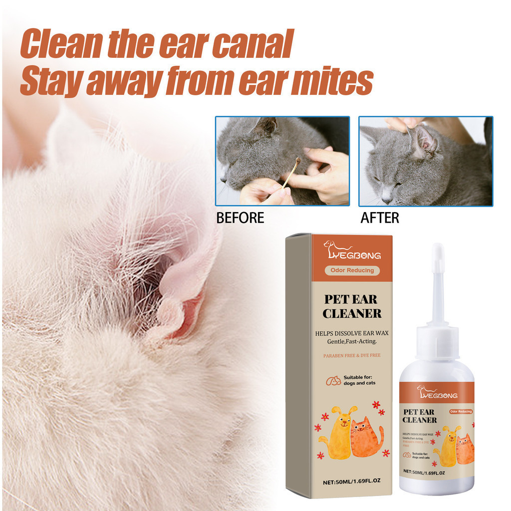 Pet Ear Drops Relieve Discomfort in The Ears of Cats and Dogs, Clean ...