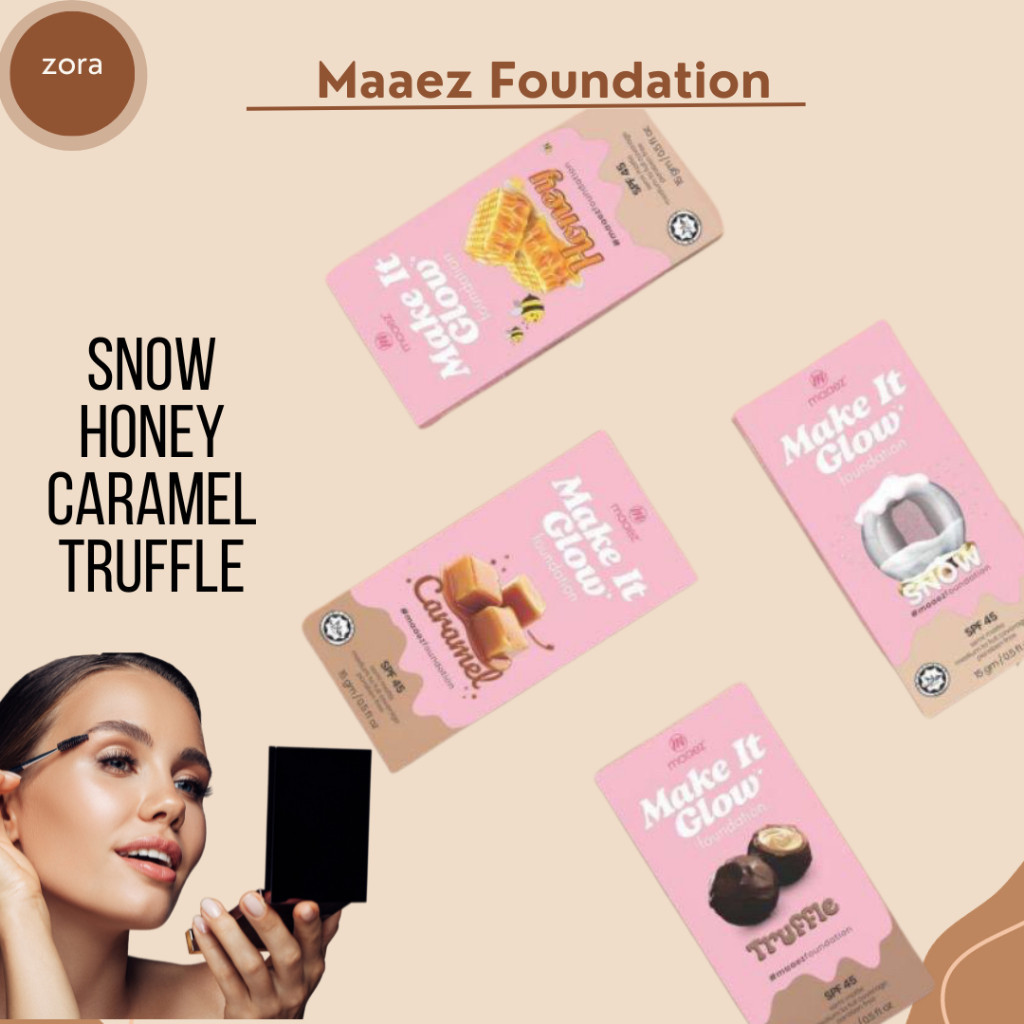[ORIGINAL FROM HQ ] Maaez Foundation Make It Glow by Maaez Cosmetics ...