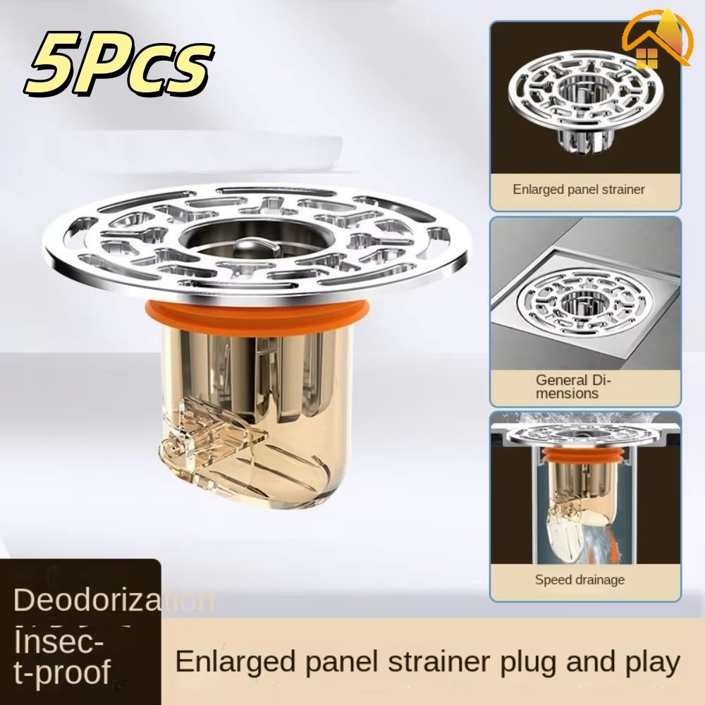5Pcs Toilet Insect-proof Sewer Pipe Magnetic Floor Drain Inner Core ...