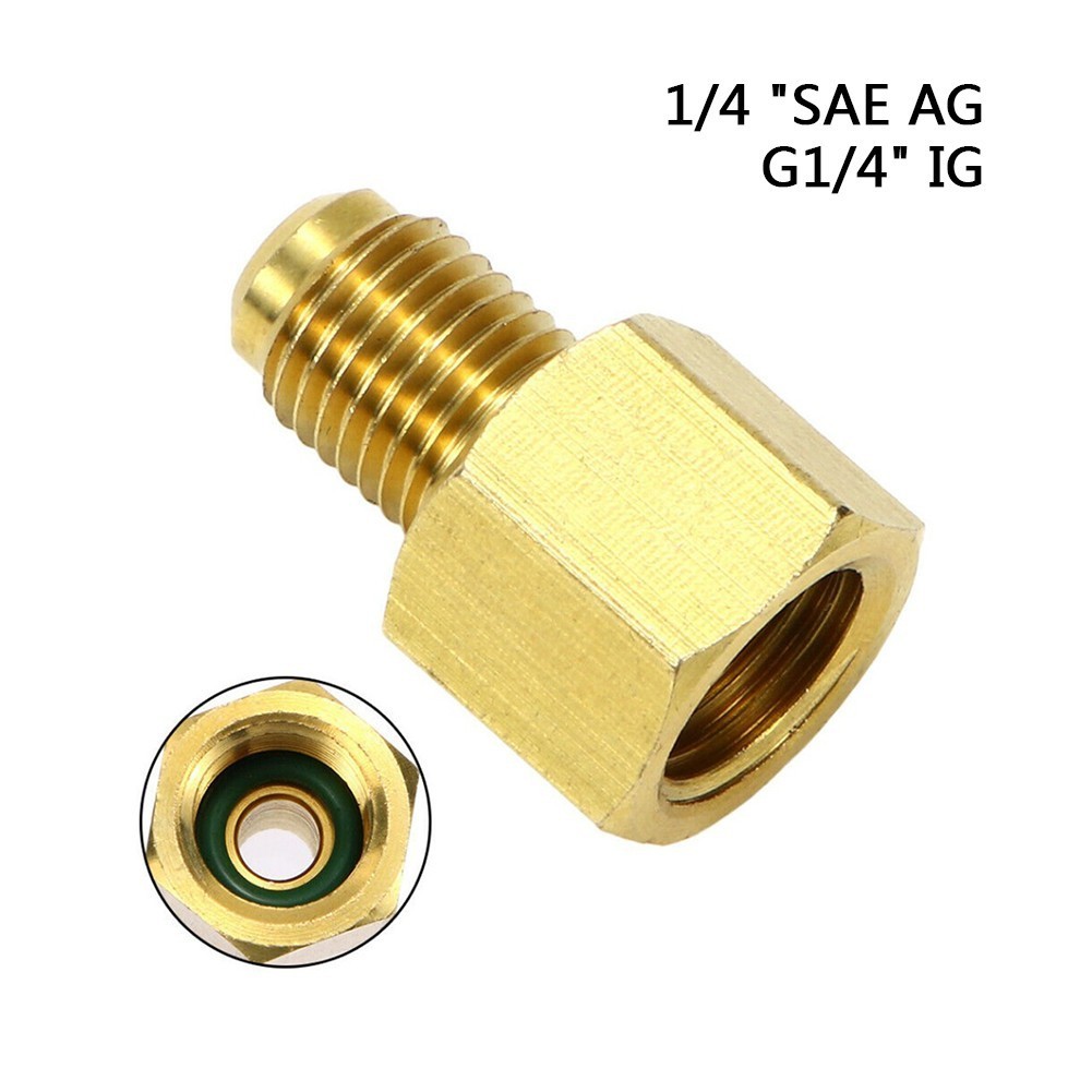 (HUND) Brass Support 1/4'' SAE AG To G1/4'' IG Nitrogen Regulator ...