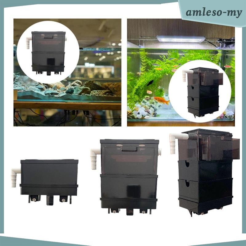 [AmlesoMY] Overflow Box for Aquariums Aquarium Box DIY Water Flow Drip ...