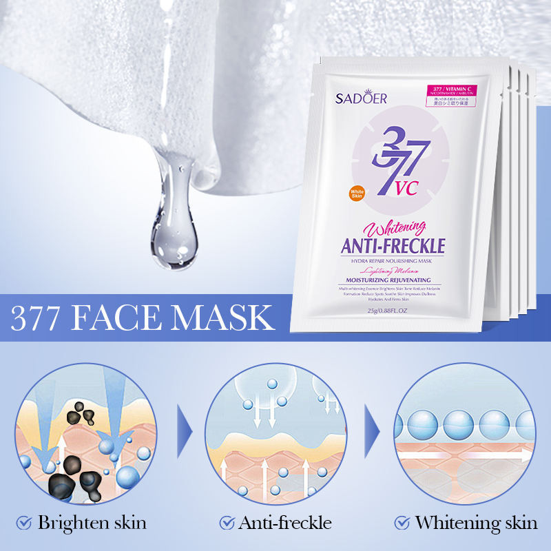 Sadoer VC 377 Anti Freckle Whitening Hydra Repair Nourishing Mask x 1 ...