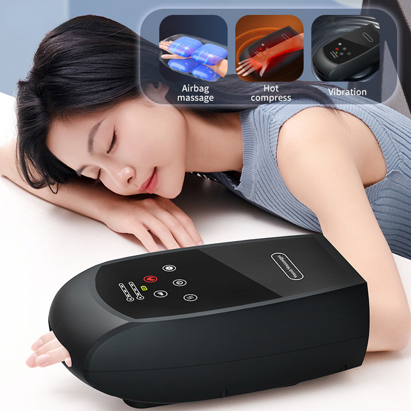 Electric Hand Massager Air Compression Heating Acupoint Kneading ...