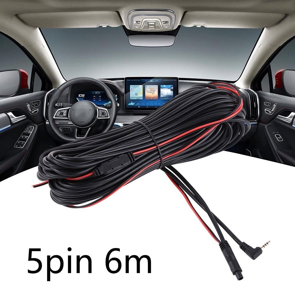 [BSL] 6m Car DVR Backup Rear View Camera 2.5mm Extension Cable 5Pin ...